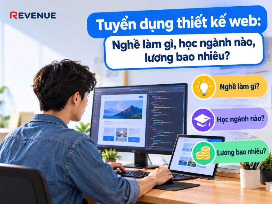 Tuyển dụng thiết kế web: Nghề làm gì, học ngành nào, lương bao nhiêu?