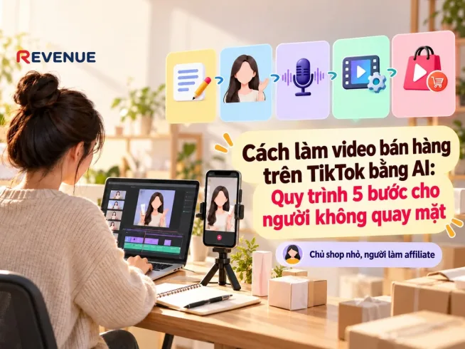 Cách làm video bán hàng trên TikTok bằng AI: Quy trình 5 bước cho người không quay mặt