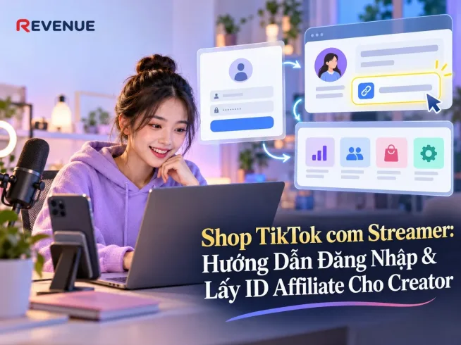 Shop TikTok com Streamer: Hướng Dẫn Đăng Nhập & Lấy ID Affiliate Cho Creator
