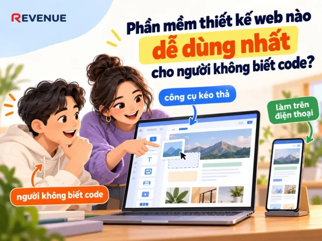 Phần mềm thiết kế web nào dễ dùng nhất cho người không biết code?
