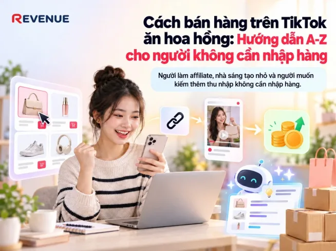 Cách bán hàng trên TikTok ăn hoa hồng: Hướng dẫn A-Z cho người không cần nhập hàng