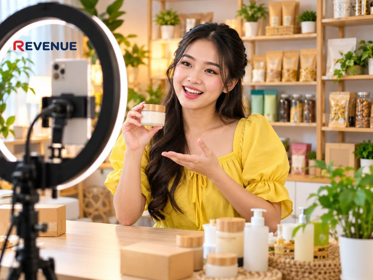 Booking KOC Shopee cùng Revenue: Thuê KOC làm Shopee Video và Livestream kéo đơn