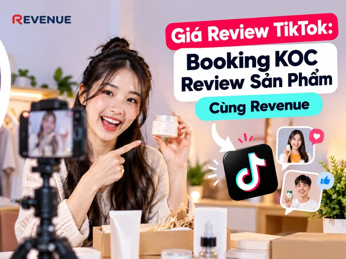 Giá Review TikTok: Booking KOC Review Sản Phẩm Cùng Revenue