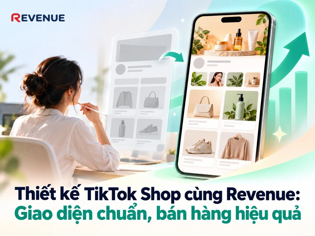 Thiết kế TikTok Shop cùng Revenue: Giao diện chuẩn, bán hàng hiệu quả