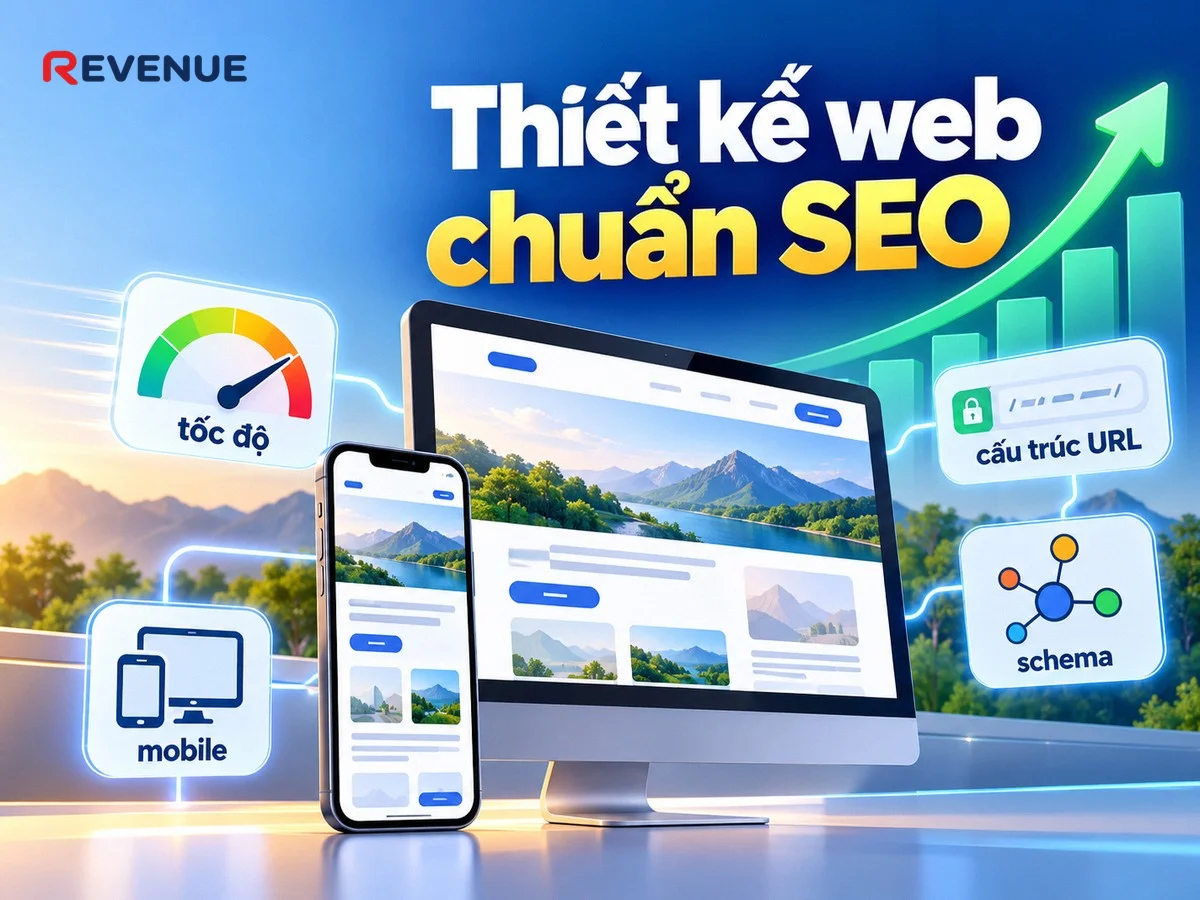 Thiết kế web chuẩn SEO tại Revenue – Nền tảng vững để lên Google
