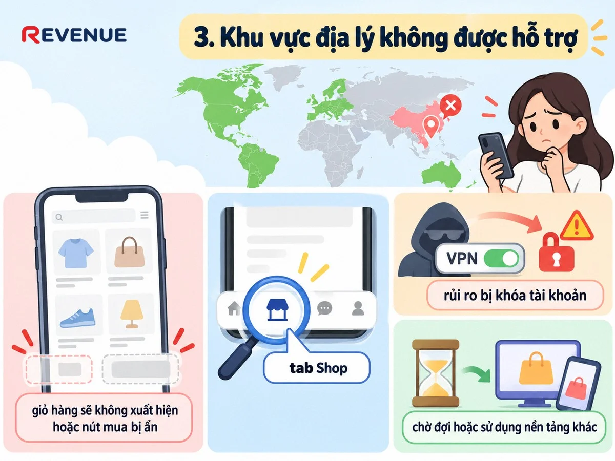 3. Khu vực địa lý không được hỗ trợ