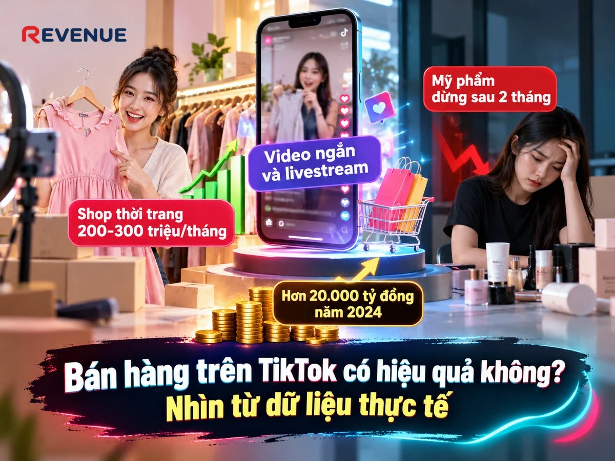 Bán hàng trên TikTok có hiệu quả không? Nhìn từ dữ liệu thực tế