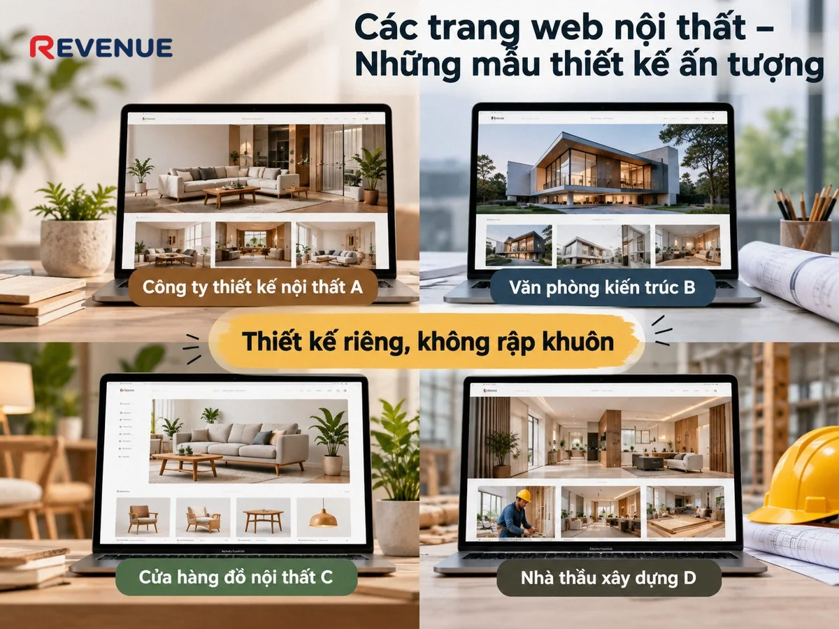Các trang web nội thất – Những mẫu thiết kế ấn tượng từ nhiều dự án khách hàng