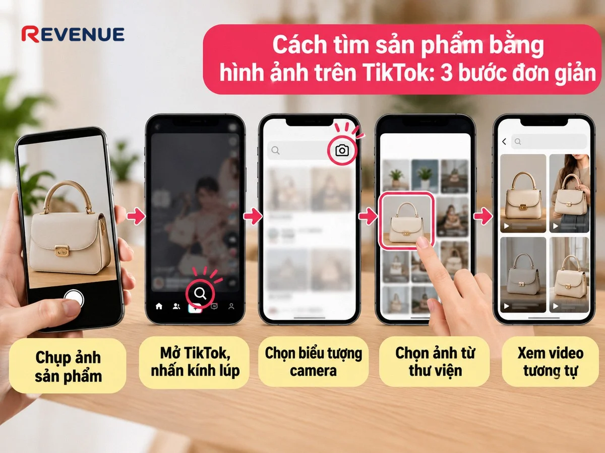 Cách tìm sản phẩm bằng hình ảnh trên TikTok: 3 bước đơn giản không cần gõ từ khóa
