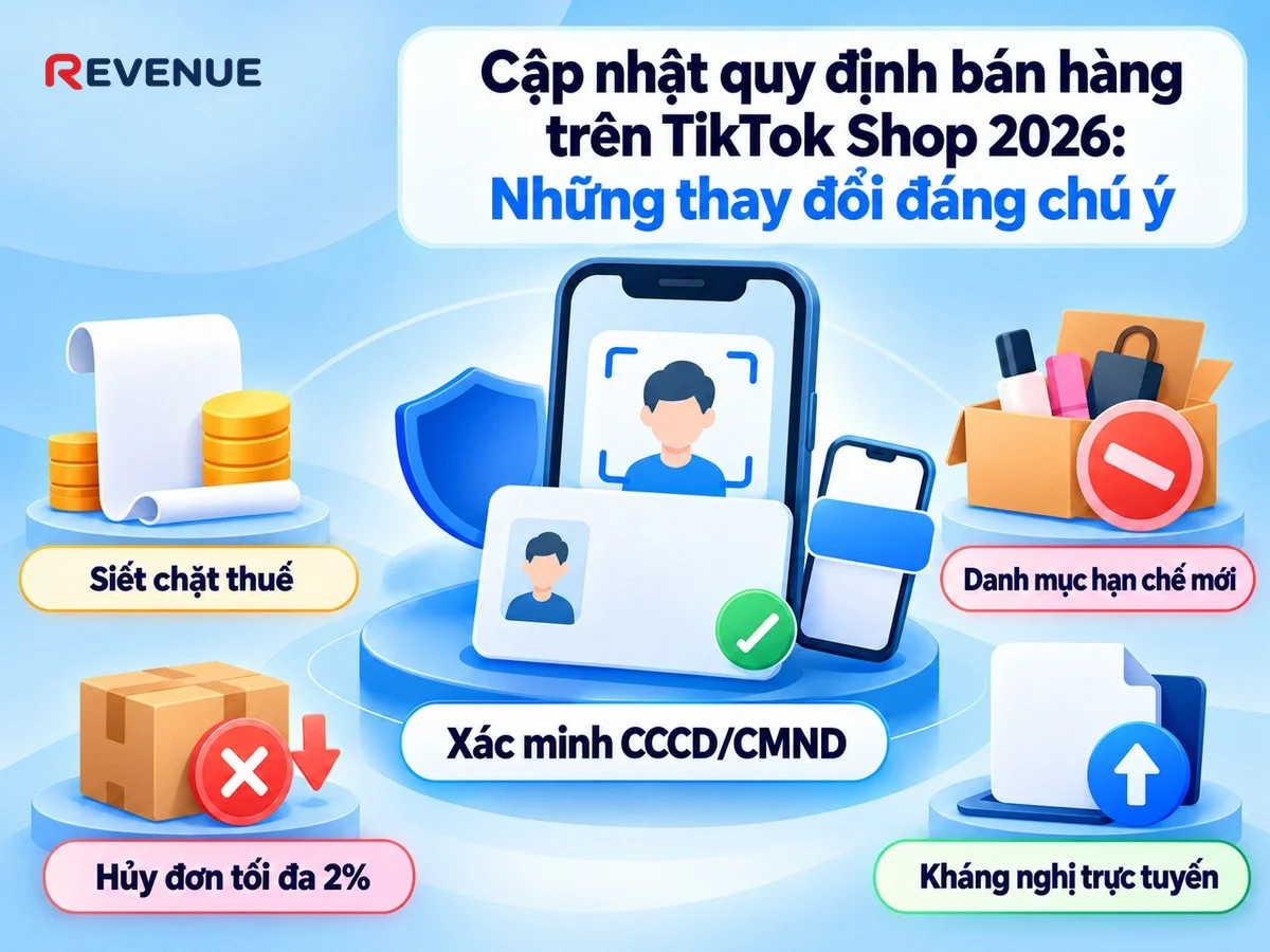 Cập nhật quy định bán hàng trên TikTok Shop 2026: Những thay đổi đáng chú ý
