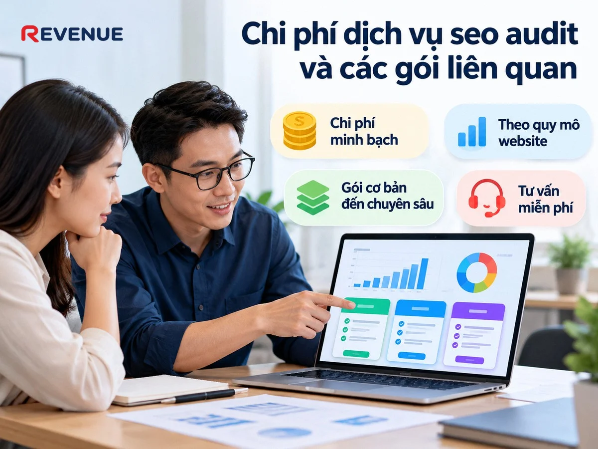 Chi phí dịch vụ seo audit và các gói liên quan minh bạch theo quy mô website