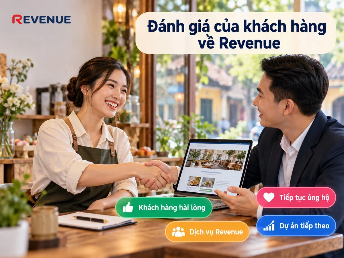 Đánh giá của khách hàng về Revenue qua dịch vụ thiết kế web tại Hà Nội