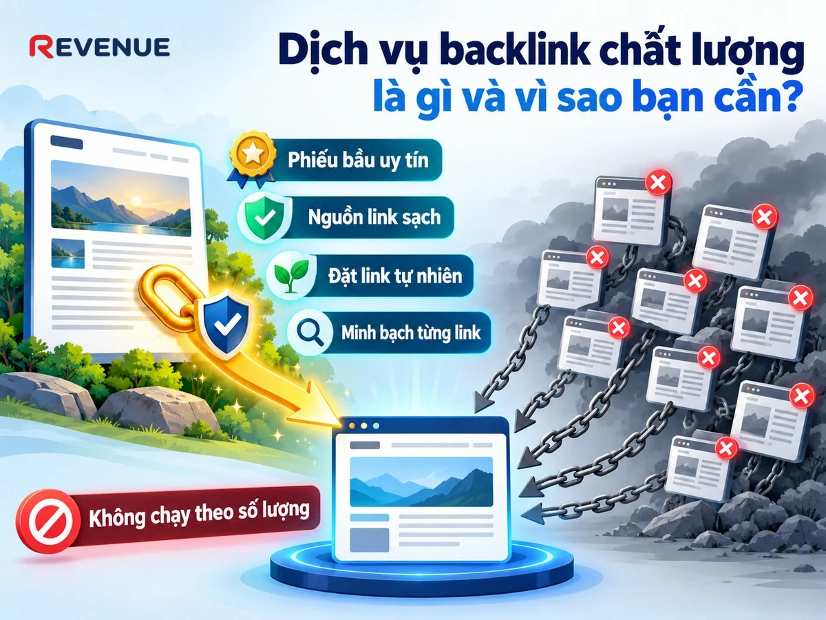 Dịch vụ backlink chất lượng là gì và vì sao bạn cần — mỗi backlink như một phiếu bầu uy tín