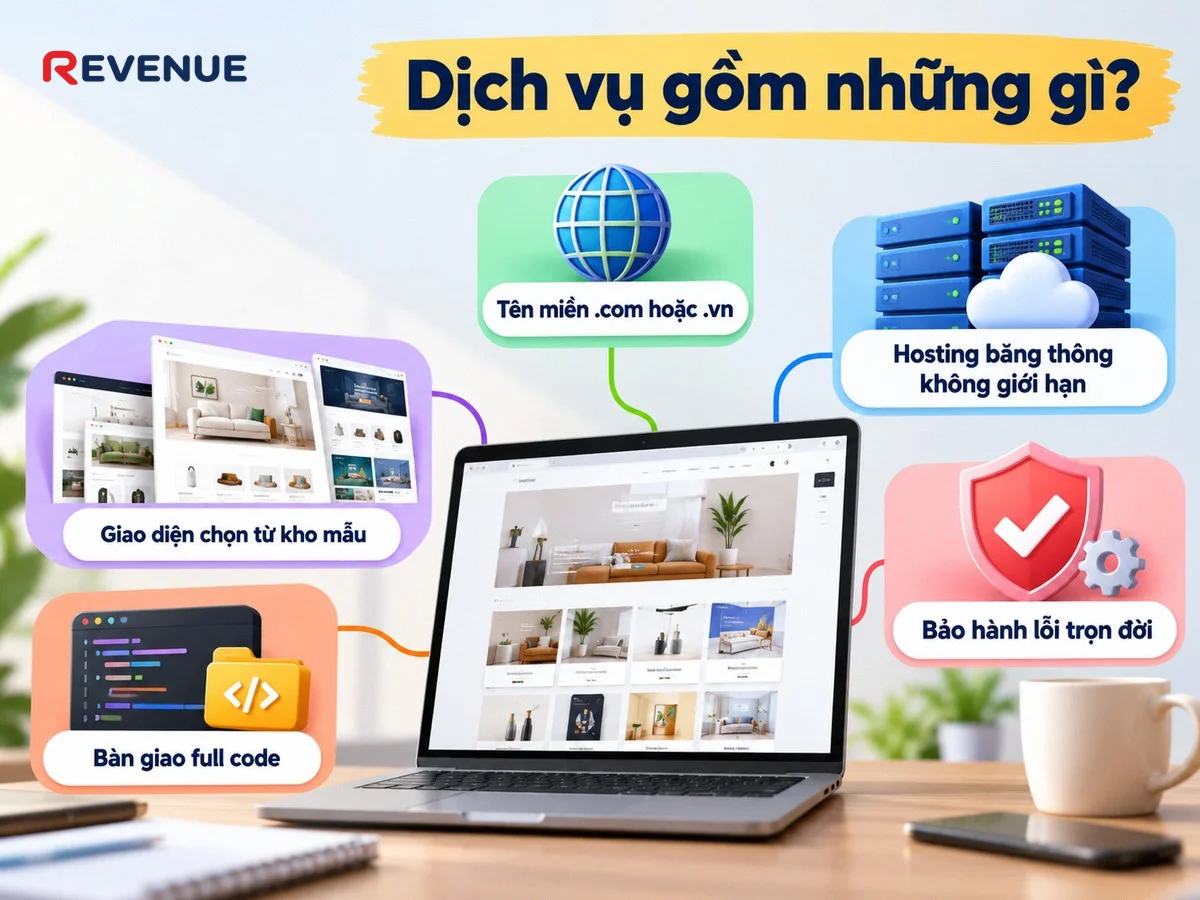 Dịch vụ gồm những gì với gói giải pháp toàn diện từ Revenue