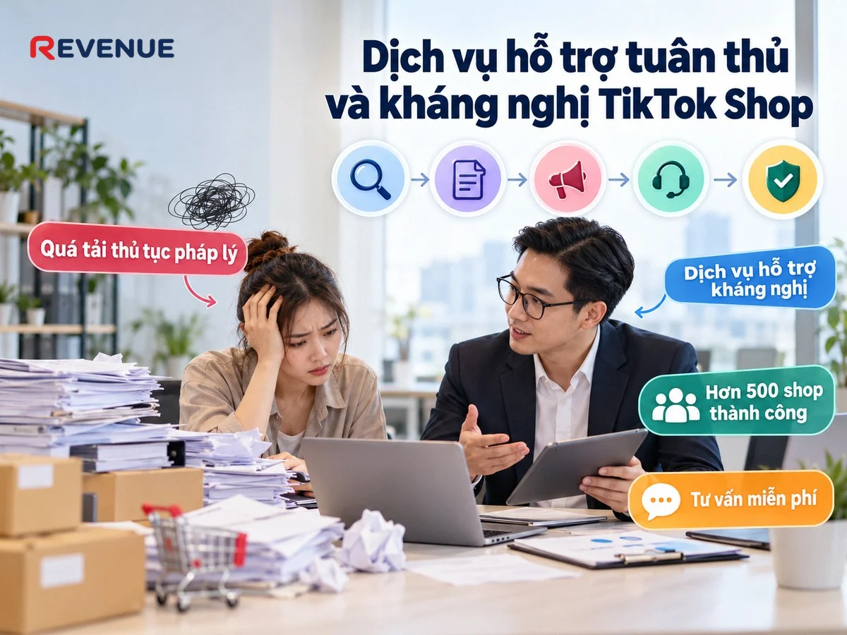 Dịch vụ hỗ trợ tuân thủ và kháng nghị TikTok Shop giúp bạn tiết kiệm thời gian và tăng tỷ lệ thành công