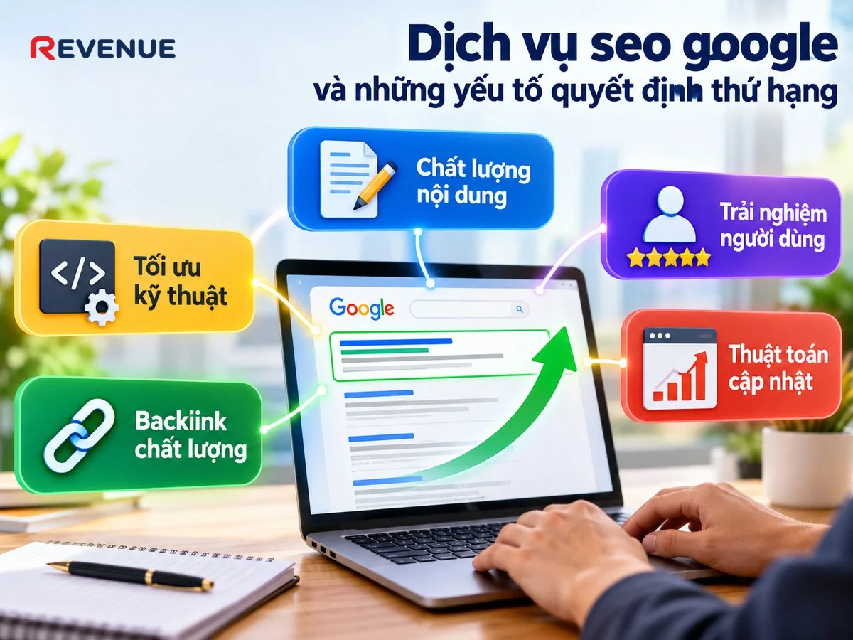 Dịch vụ seo google và những yếu tố quyết định thứ hạng với thuật toán không ngừng cập nhật