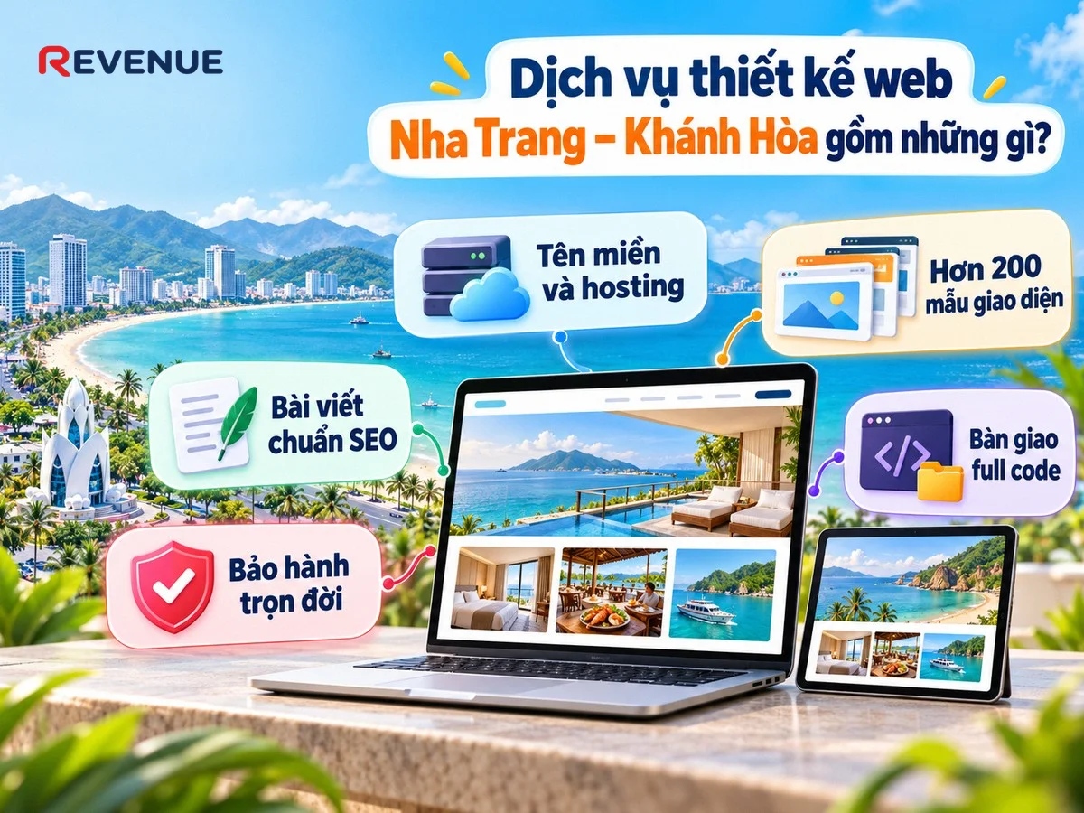 Dịch vụ thiết kế web Nha Trang – Khánh Hòa gồm những gì với website chuyên nghiệp không cần đội ngũ kỹ thuật riêng