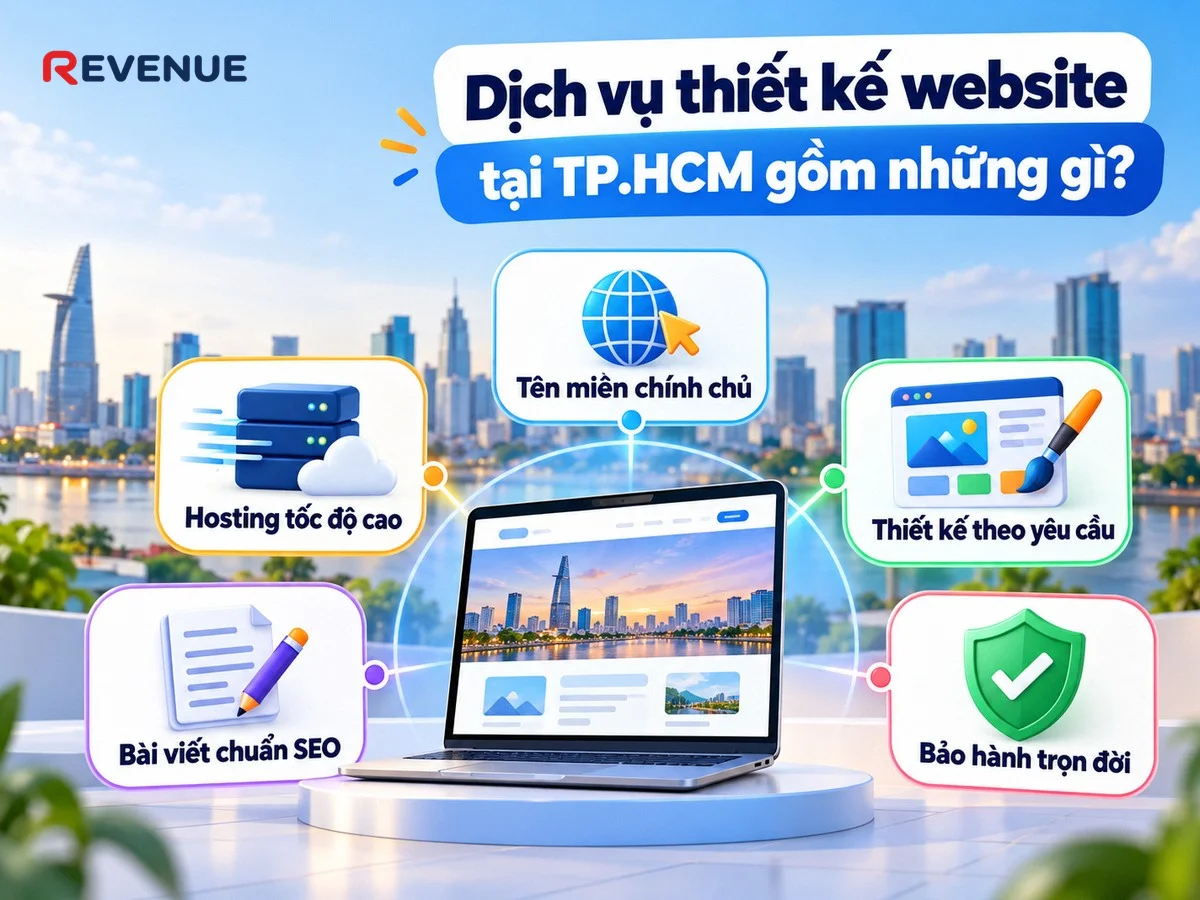 Dịch vụ thiết kế website tại TP.HCM gồm những gì với gói trọn gói không phí ẩn