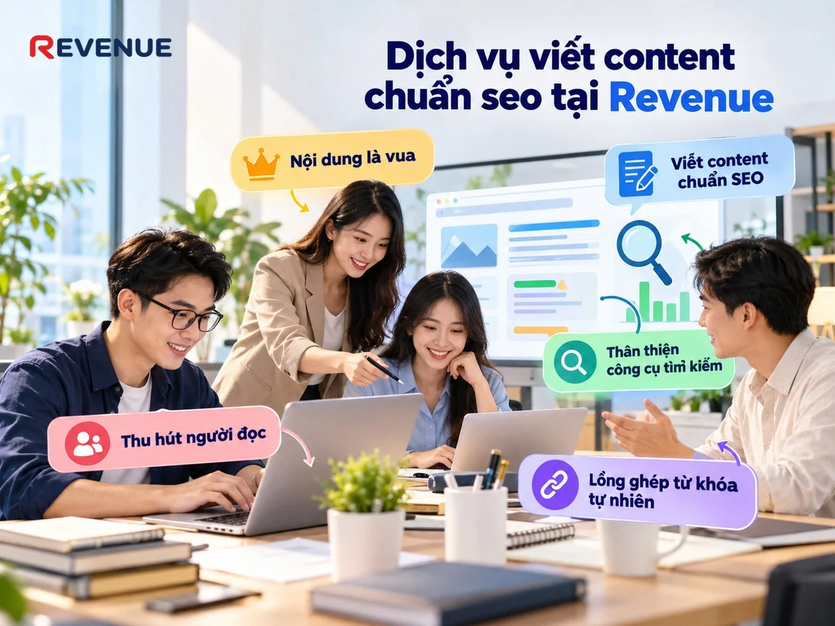 Dịch vụ viết content chuẩn seo tại Revenue với nội dung chất lượng, thân thiện công cụ tìm kiếm