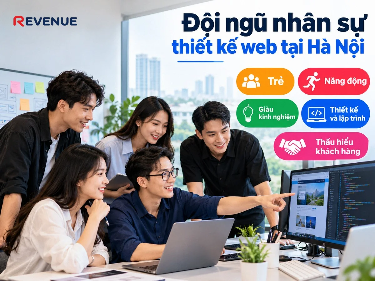 Đội ngũ nhân sự thiết kế web tại Hà Nội trẻ, năng động và giàu kinh nghiệm