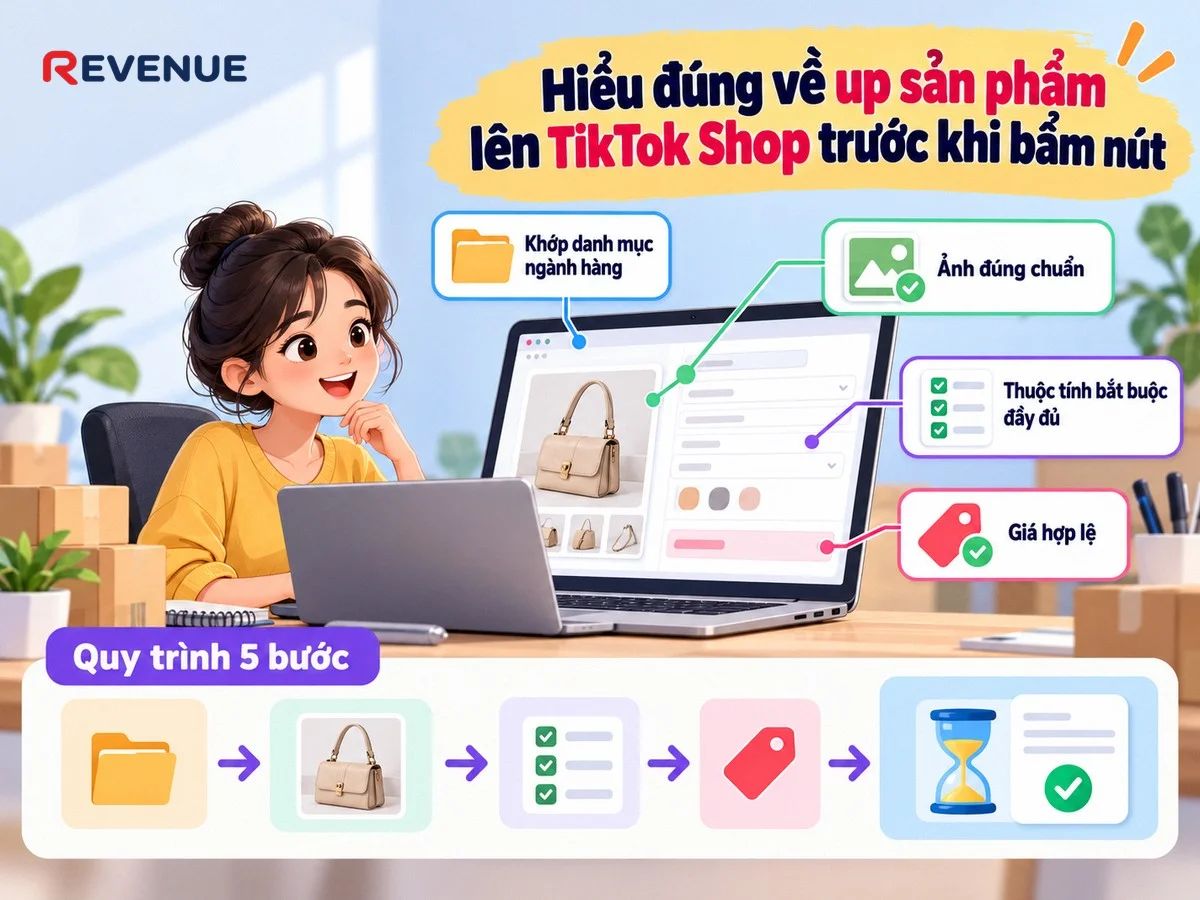 Hiểu đúng về up sản phẩm lên TikTok Shop trước khi bấm nút với 5 bước chuẩn