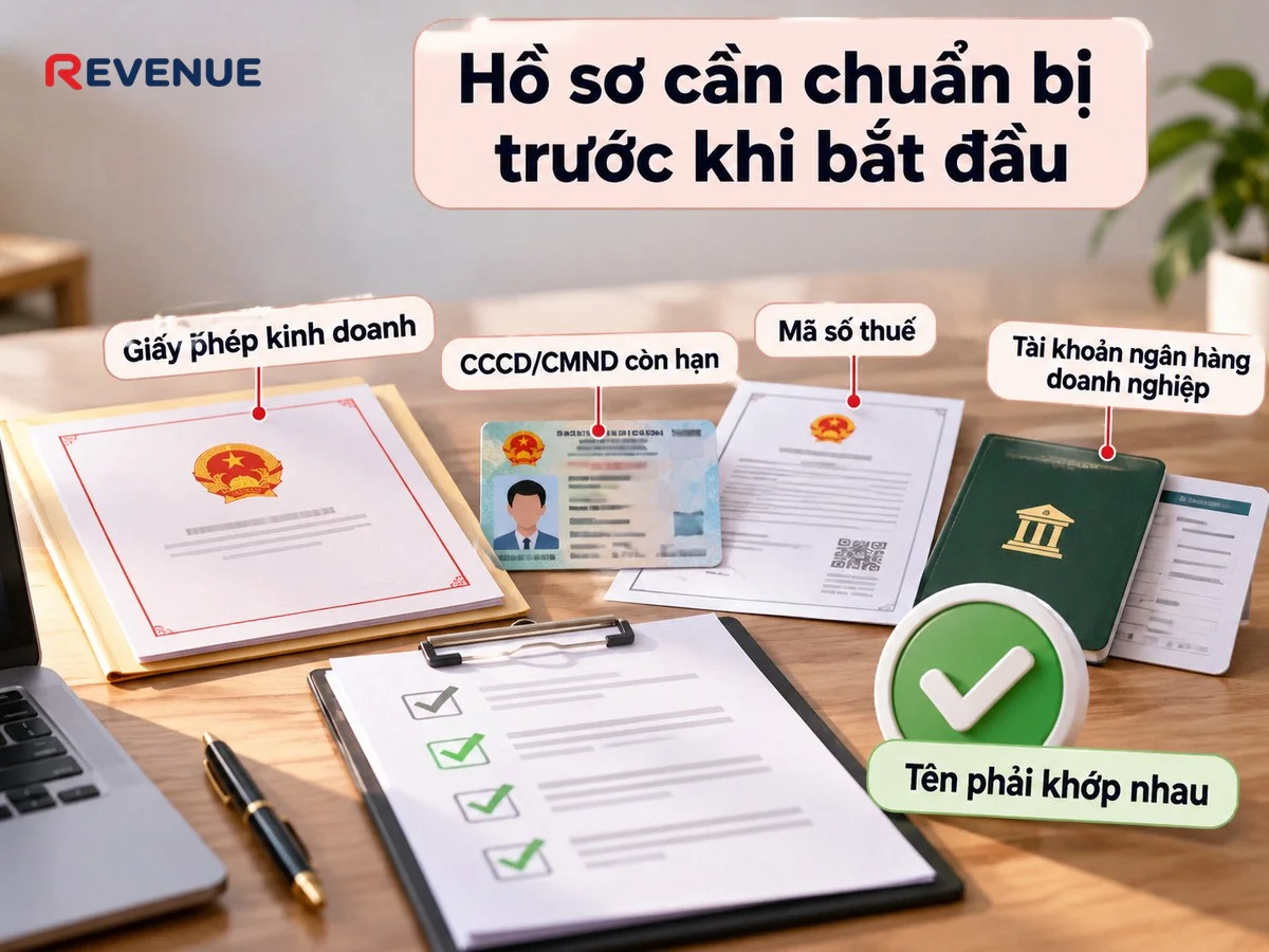 Hồ sơ cần chuẩn bị trước khi bắt đầu giúp rút ngắn thời gian xét duyệt xuống 3-5 ngày làm việc