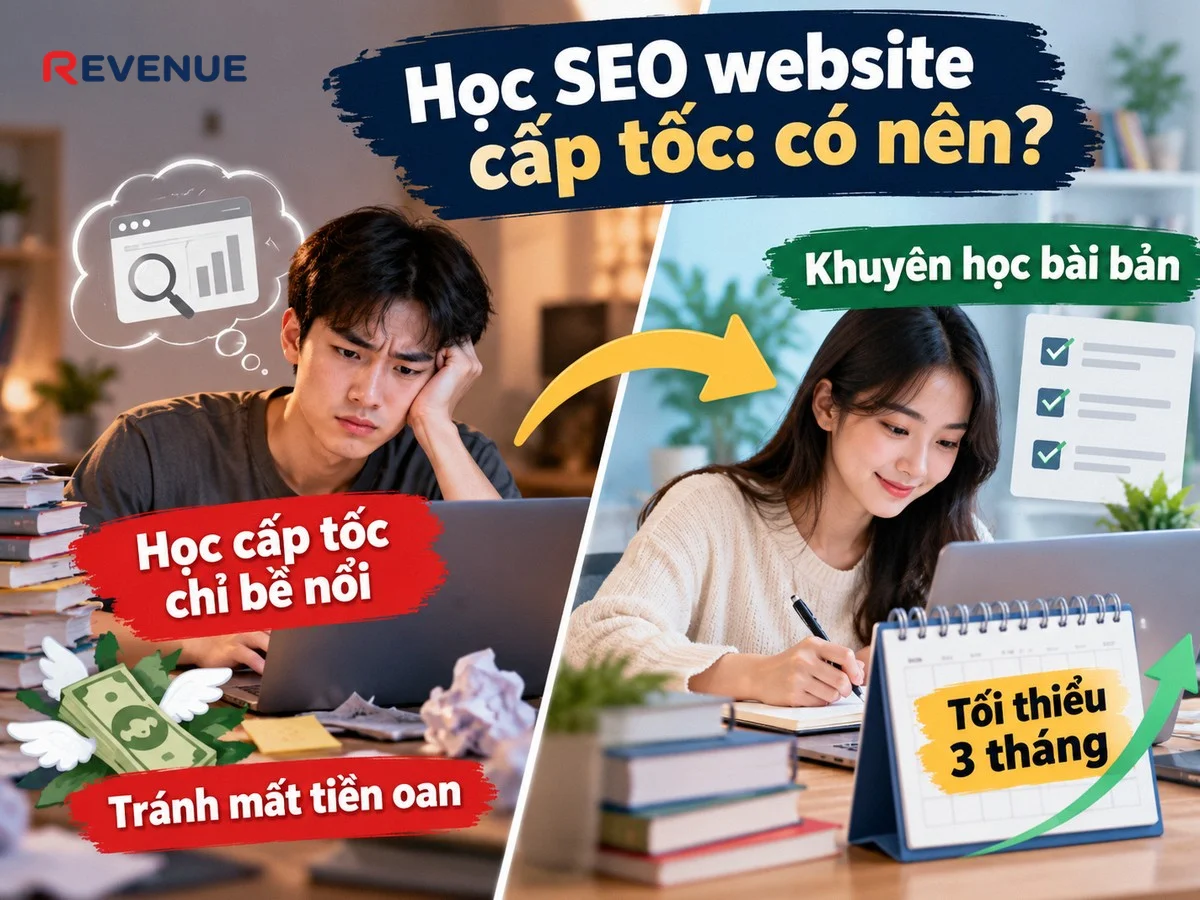 Học SEO website cấp tốc: có nên khi khóa học chỉ dạy bề nổi
