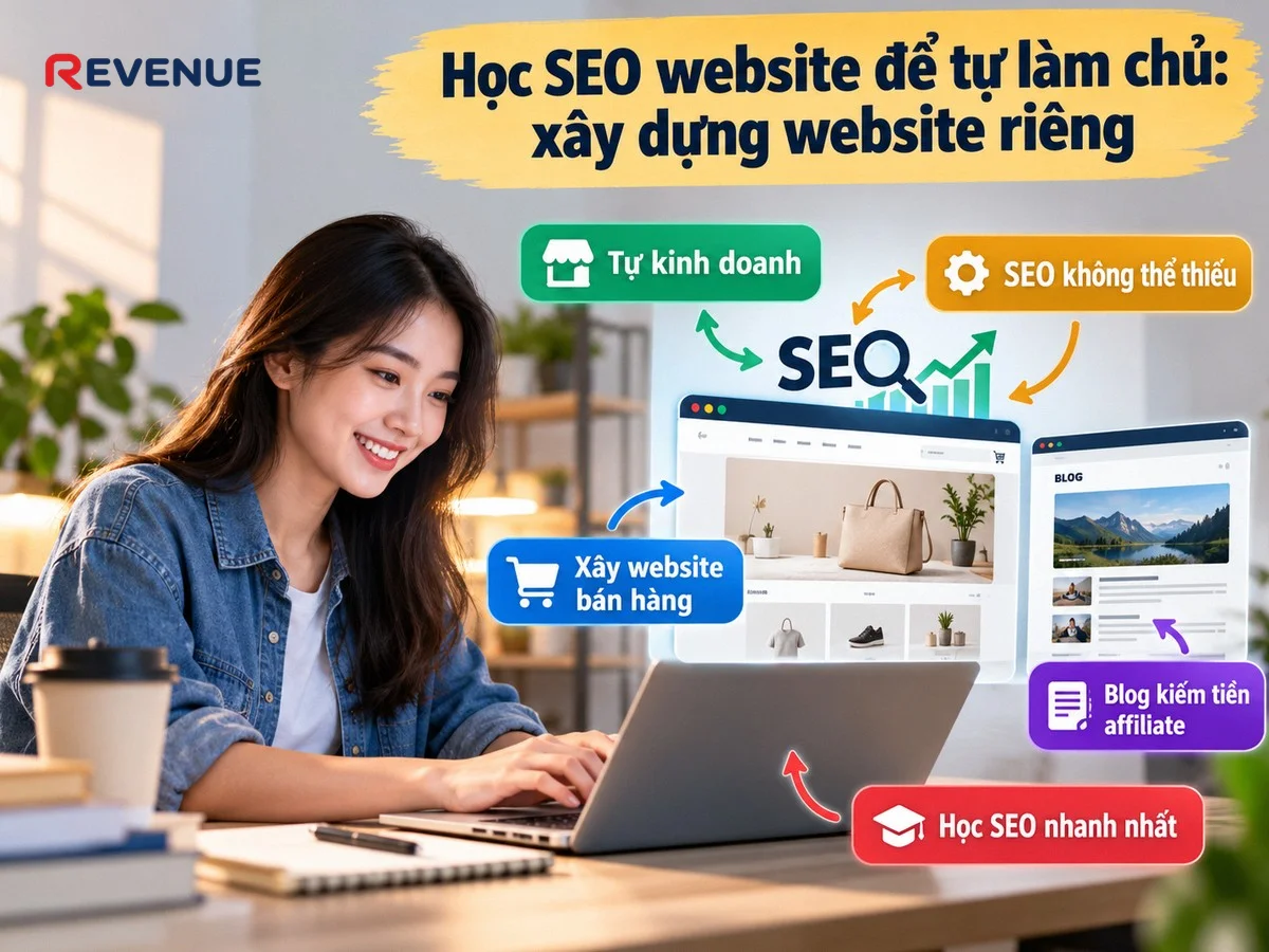 Học SEO website để tự làm chủ: xây dựng website riêng