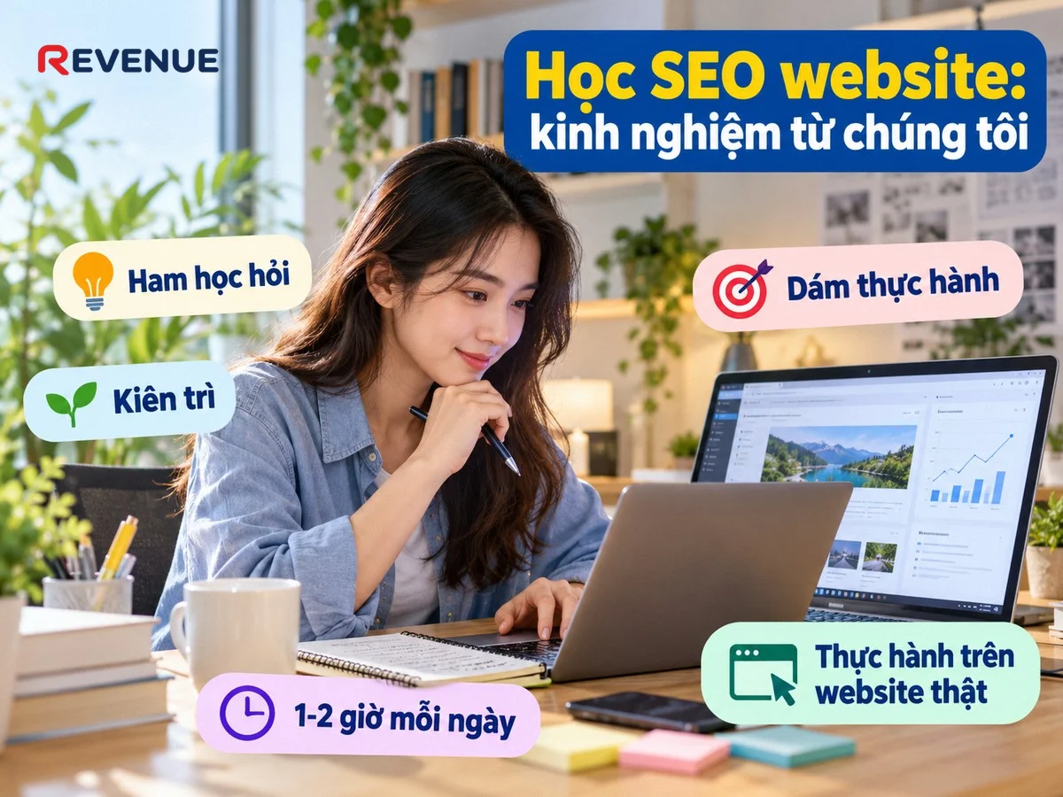 Học SEO website: kinh nghiệm từ chúng tôi về sự kiên trì và ham học hỏi