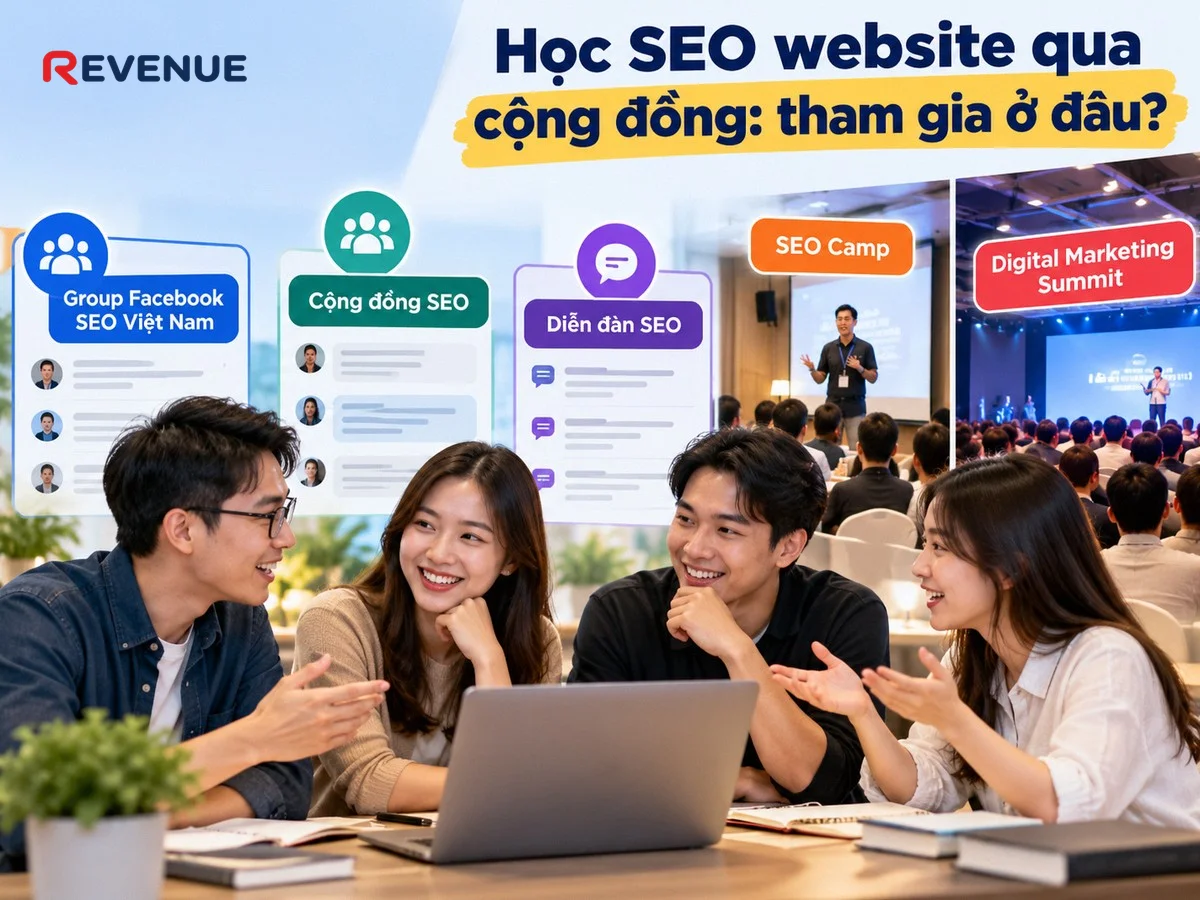 Học SEO website qua cộng đồng: tham gia ở đâu với các group Facebook lớn