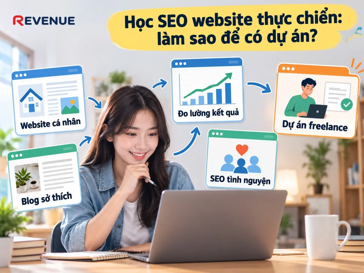 Học SEO website thực chiến: làm sao để có dự án với website cá nhân hoặc blog sở thích