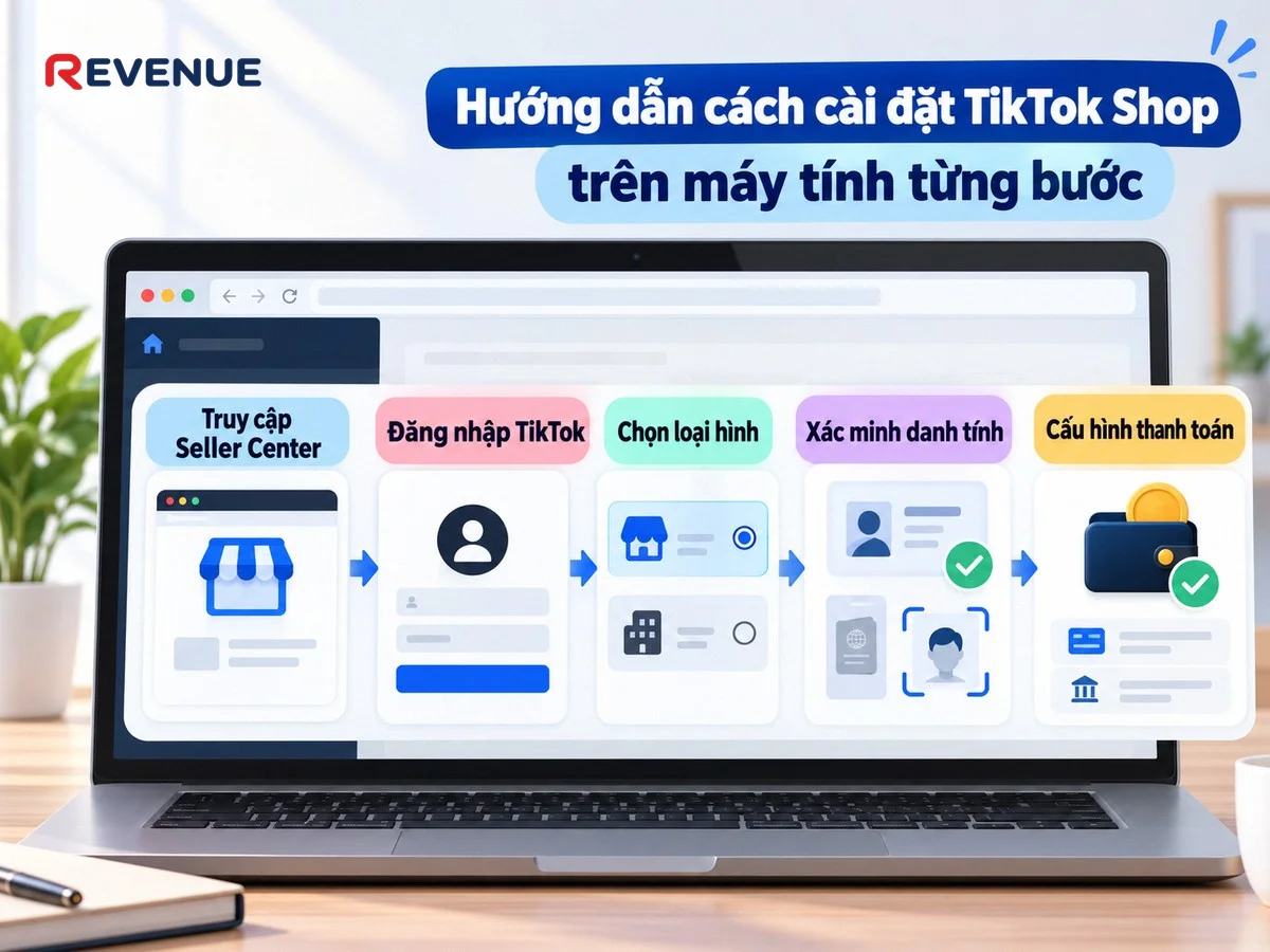 Hướng dẫn cách cài đặt TikTok Shop trên máy tính từng bước qua trình duyệt web