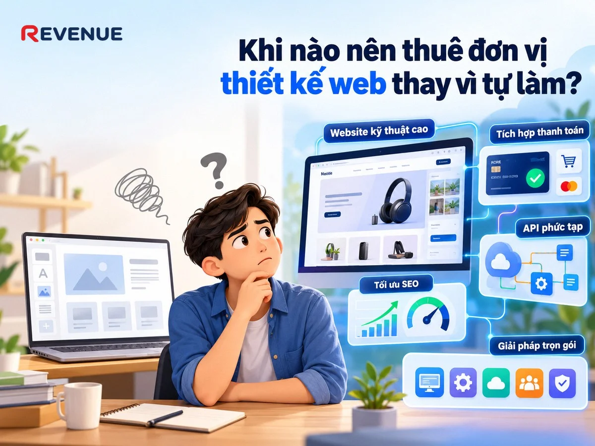 Khi nào nên thuê đơn vị thiết kế web thay vì tự làm, nhất là với website yêu cầu kỹ thuật cao