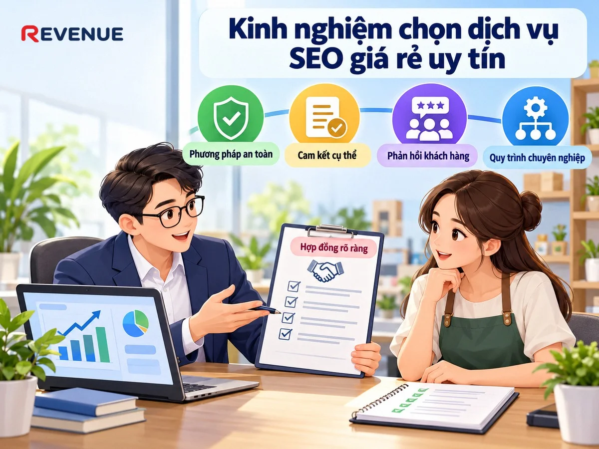 Kinh nghiệm chọn dịch vụ SEO giá rẻ uy tín với cam kết cụ thể