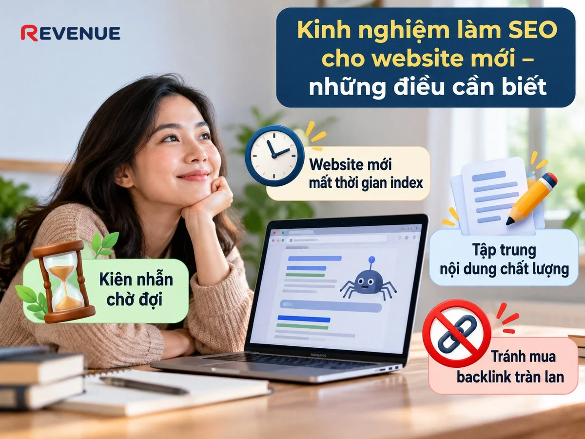 Kinh nghiệm làm SEO cho website mới – những điều cần biết về thời gian được index