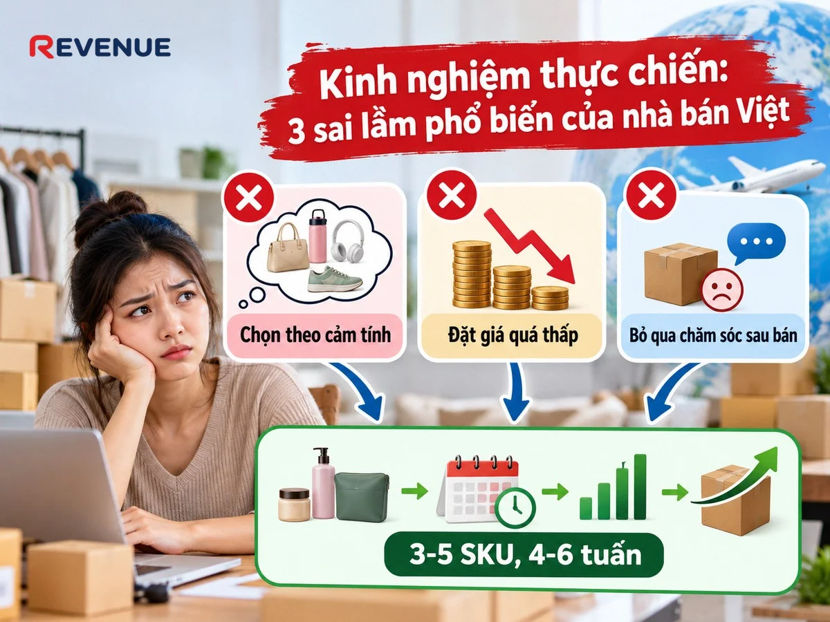 Kinh nghiệm thực chiến: 3 sai lầm phổ biến của nhà bán Việt khi chọn sản phẩm theo cảm tính