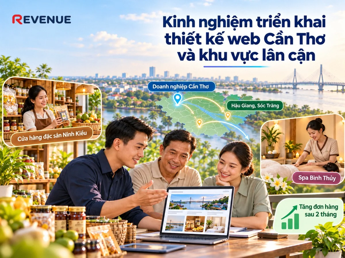 Kinh nghiệm triển khai thiết kế web Cần Thơ và khu vực lân cận cùng doanh nghiệp địa phương