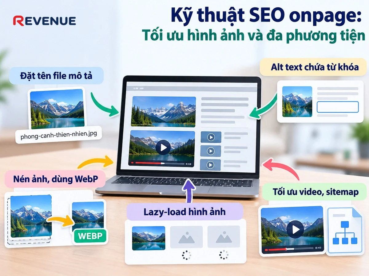 Kỹ thuật SEO onpage: Tối ưu hình ảnh và đa phương tiện giúp bài viết sinh động nhưng không làm chậm tốc độ tải trang