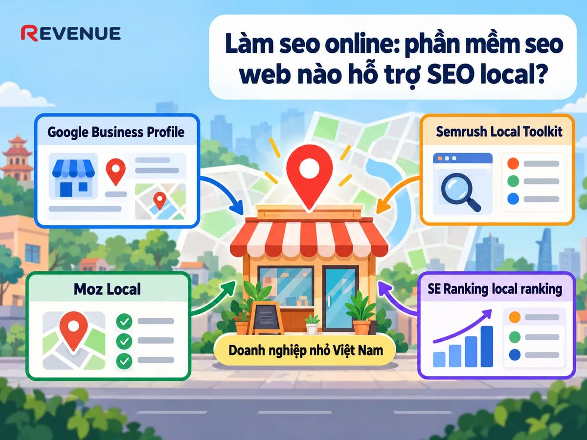 Công cụ hỗ trợ Google Business Profile khi làm seo online: phần mềm seo web nào hỗ trợ SEO local