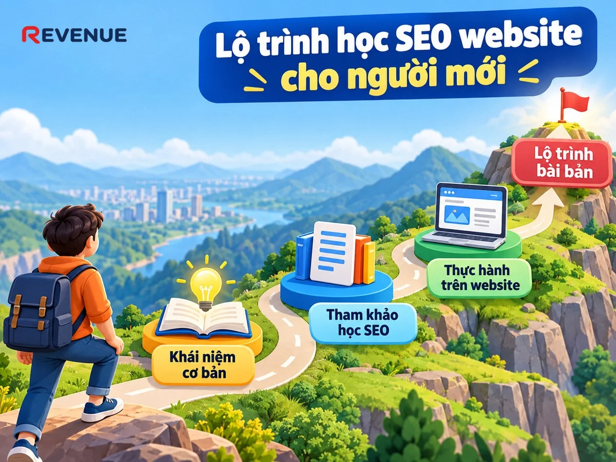 Lộ trình học SEO website cho người mới bắt đầu từ khái niệm cơ bản