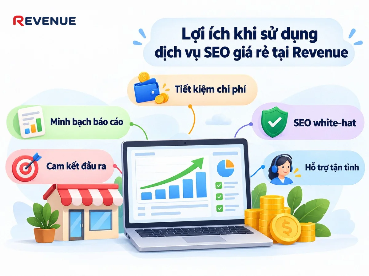 Lợi ích khi sử dụng dịch vụ SEO giá rẻ tại Revenue: tiết kiệm tối đa chi phí