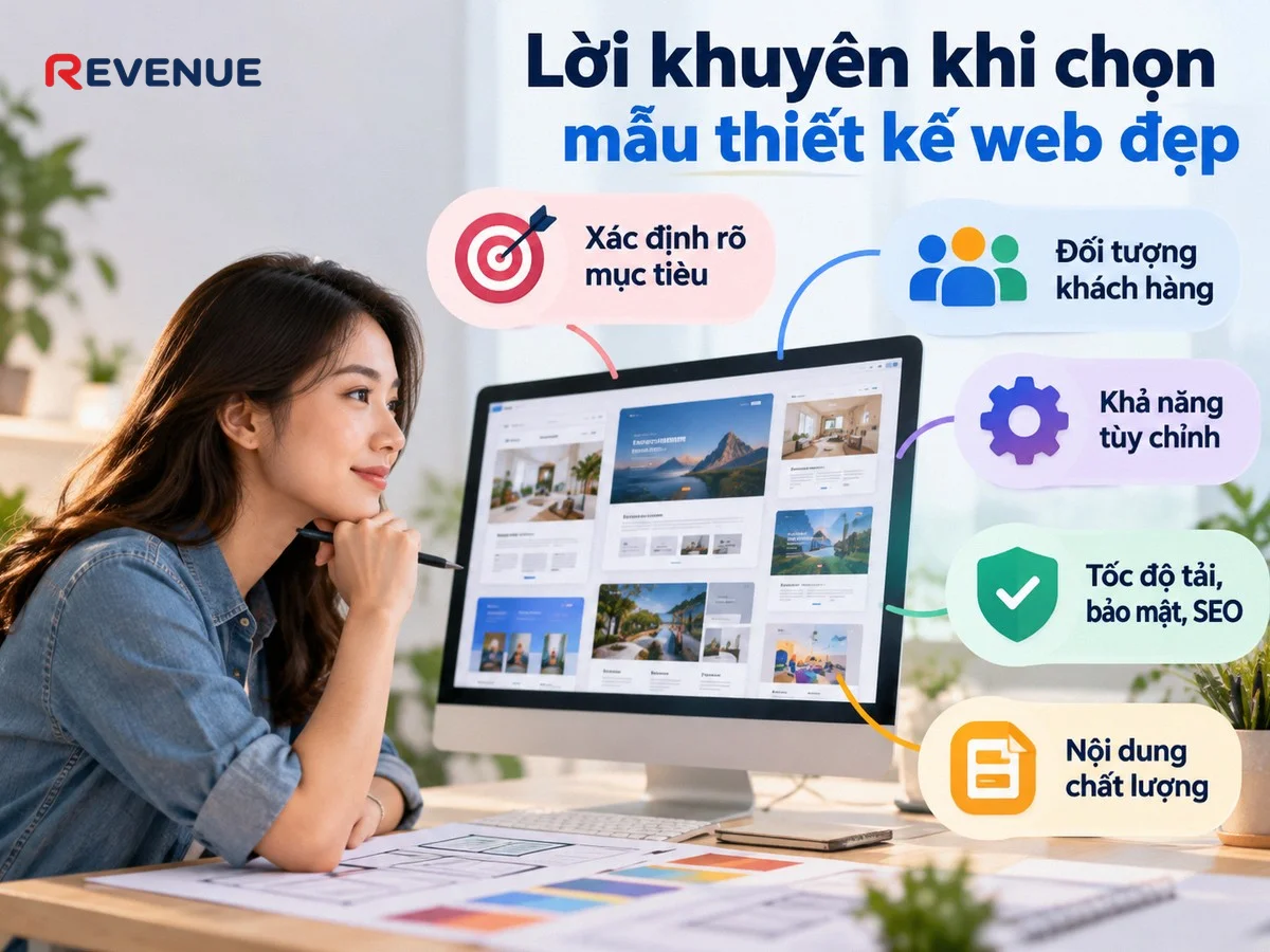 Lời khuyên khi chọn mẫu thiết kế web đẹp bắt đầu từ việc xác định rõ mục tiêu