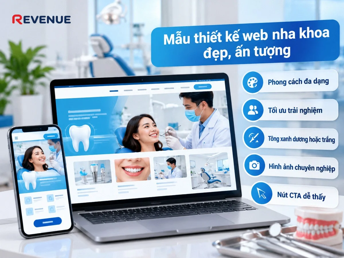 Mẫu thiết kế web nha khoa đẹp, ấn tượng