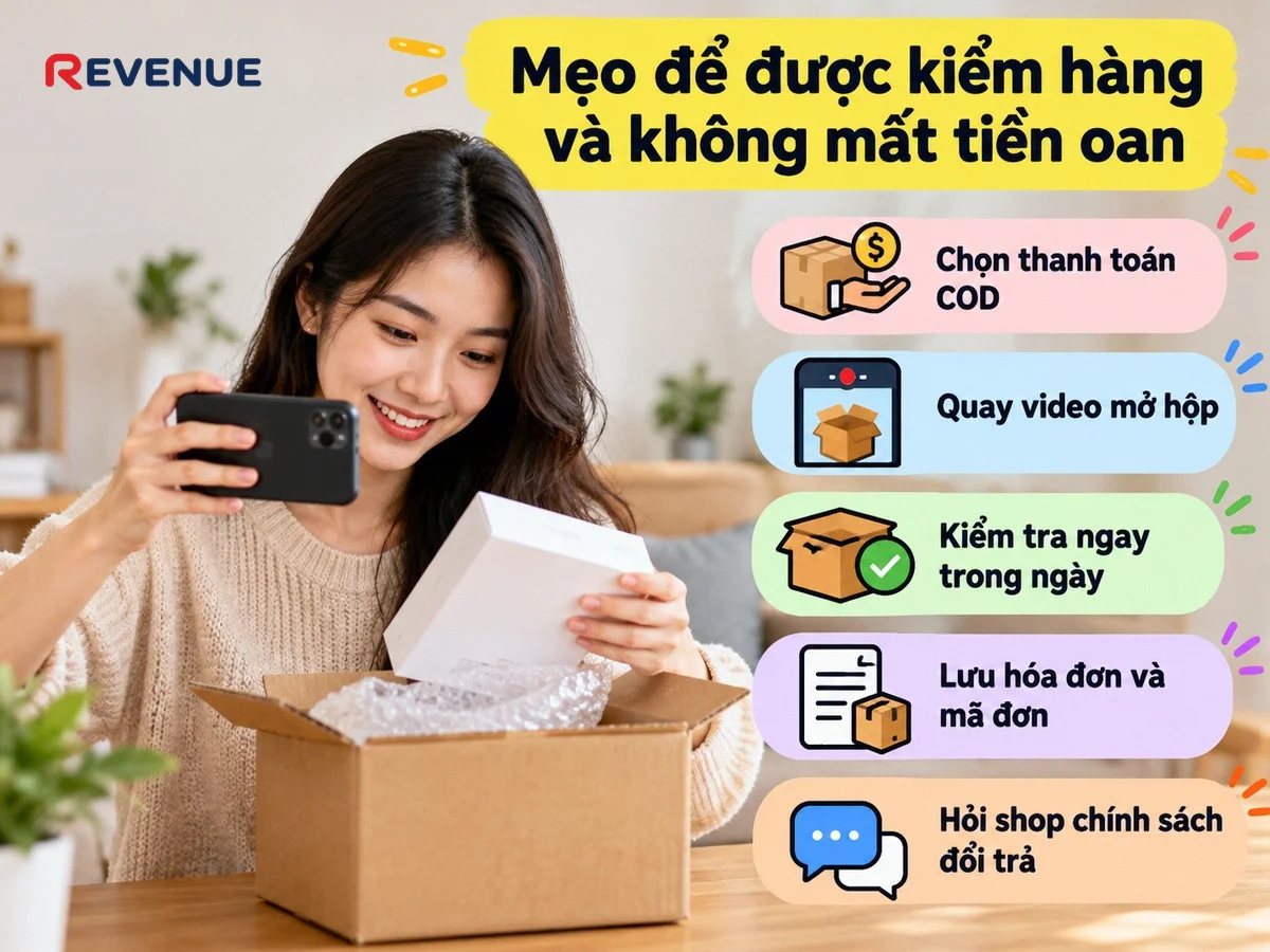 Mẹo để được kiểm hàng và không mất tiền oan khi chọn thanh toán COD