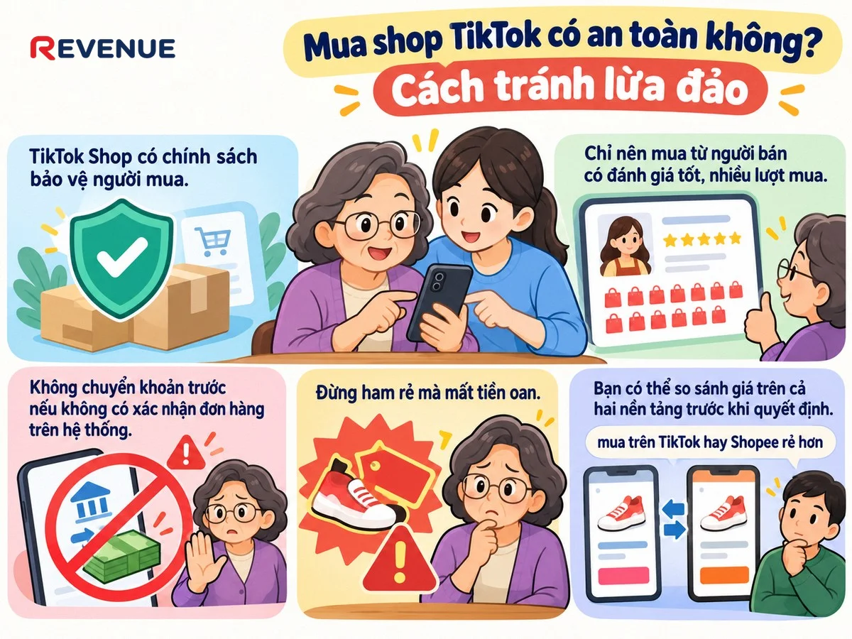 Mua shop TikTok có an toàn không? Cách tránh lừa đảo khi không chuyển khoản trước nếu chưa có xác nhận đơn hàng