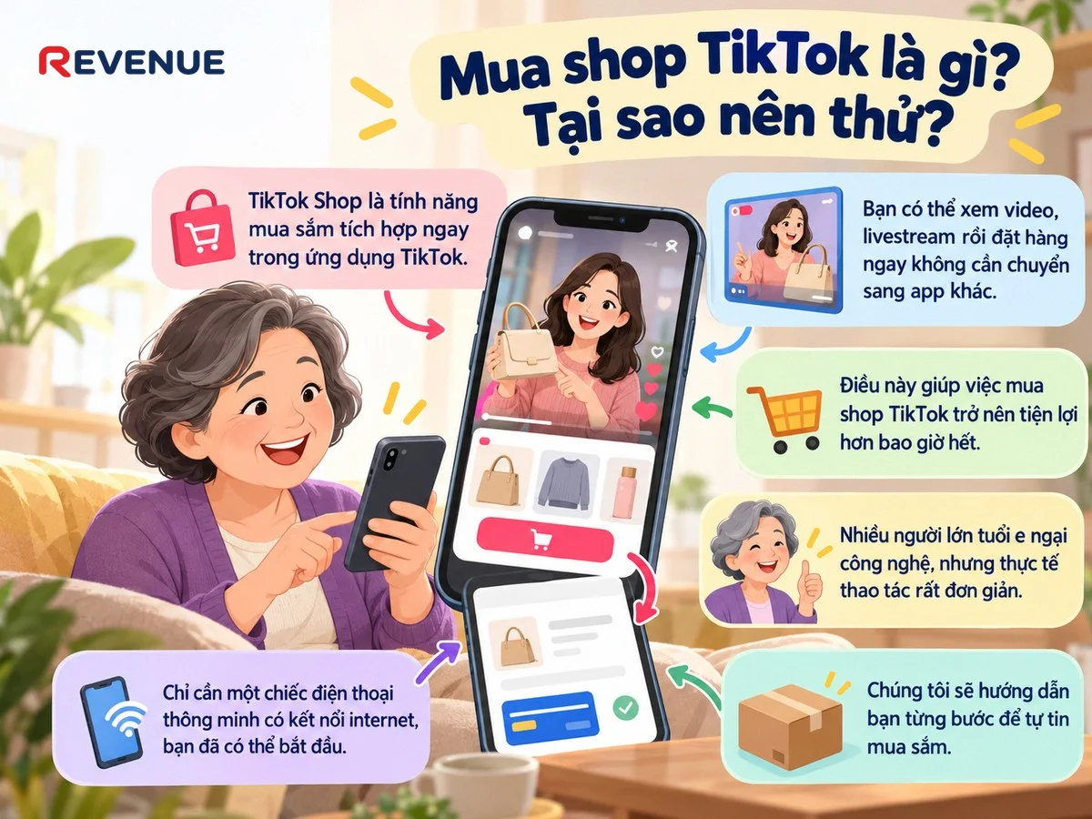 Mua shop TikTok là gì? Tại sao nên thử khi hàng triệu đơn hàng giao dịch mỗi ngày