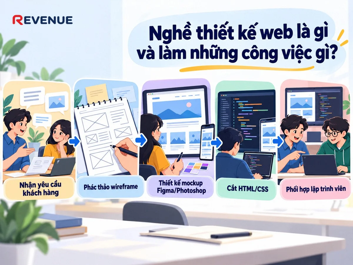 Nghề thiết kế web là gì và làm những công việc gì trong ngày làm việc thực tế