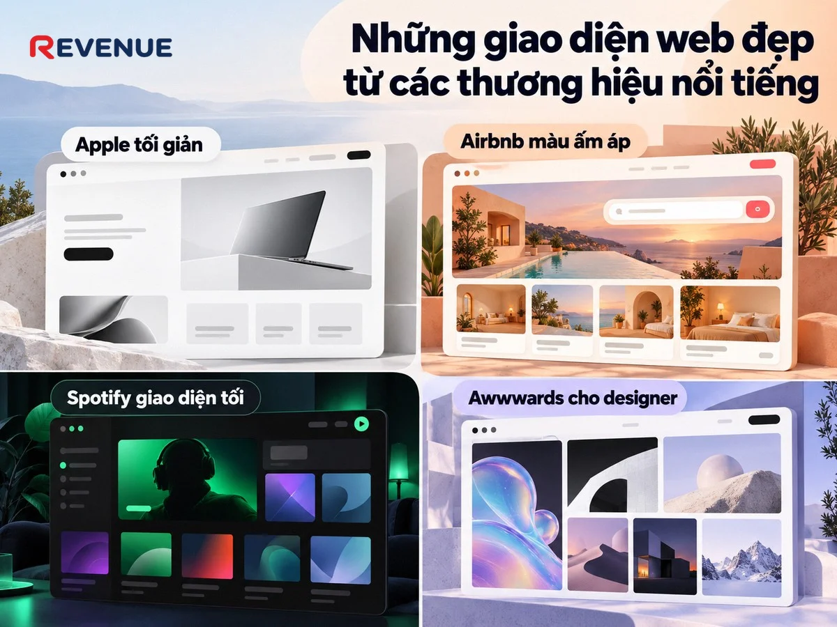 Những giao diện web đẹp từ các thương hiệu nổi tiếng để học hỏi gu thẩm mỹ