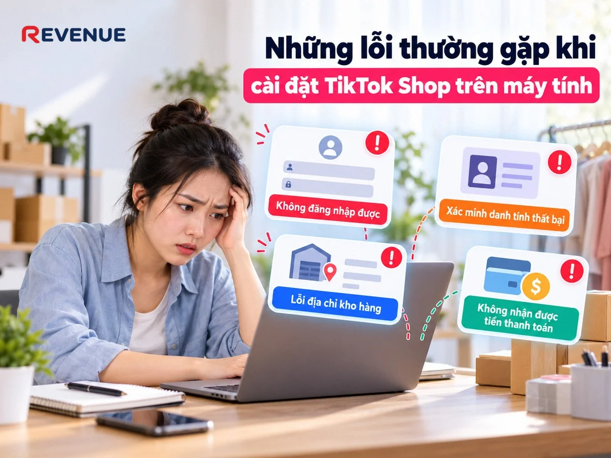Những lỗi thường gặp khi cài đặt TikTok Shop trên máy tính và cách khắc phục