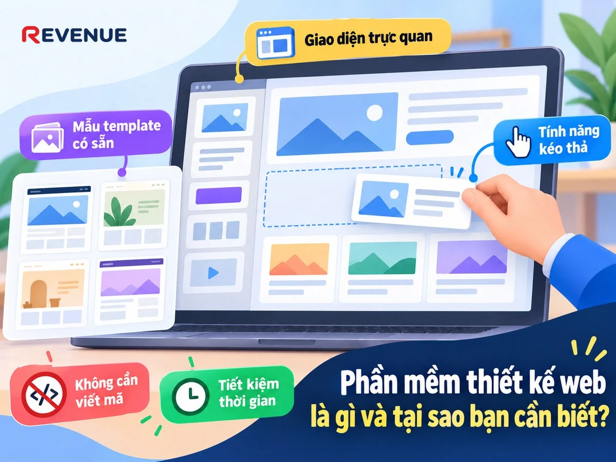 Phần mềm thiết kế web là gì và tại sao bạn cần biết với giao diện kéo thả trực quan